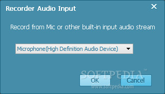 Showing the mic device in Tenorshare iGetting Audio